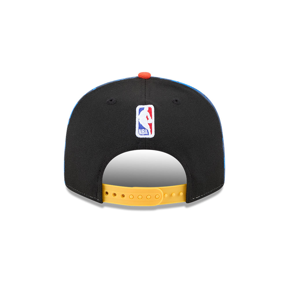 Oklahoma City Thunder Youth Kids Hat - JR NBA 2024-2025 City Edition Black Orange 9Fifty Snapback Cap - New Era